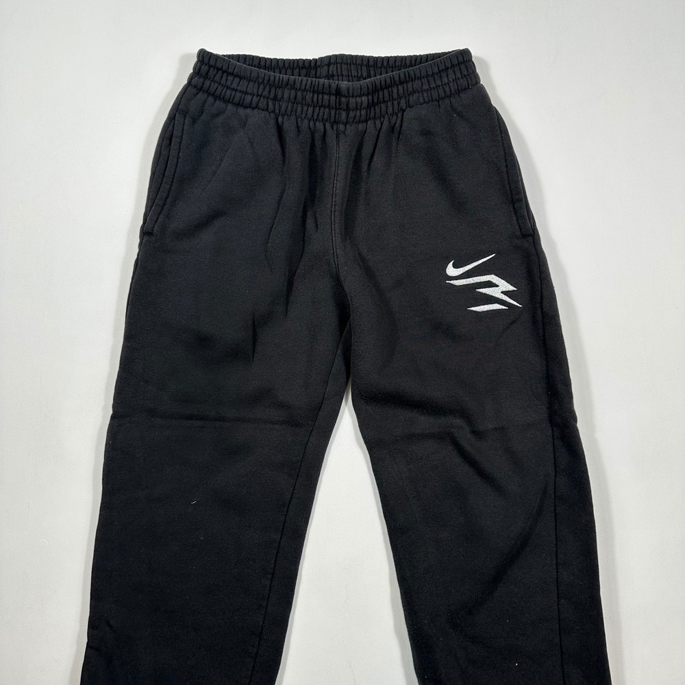 Nike 3 Brand Russell Wilson Sweatpants Boys Medium Fleece Joggers Black